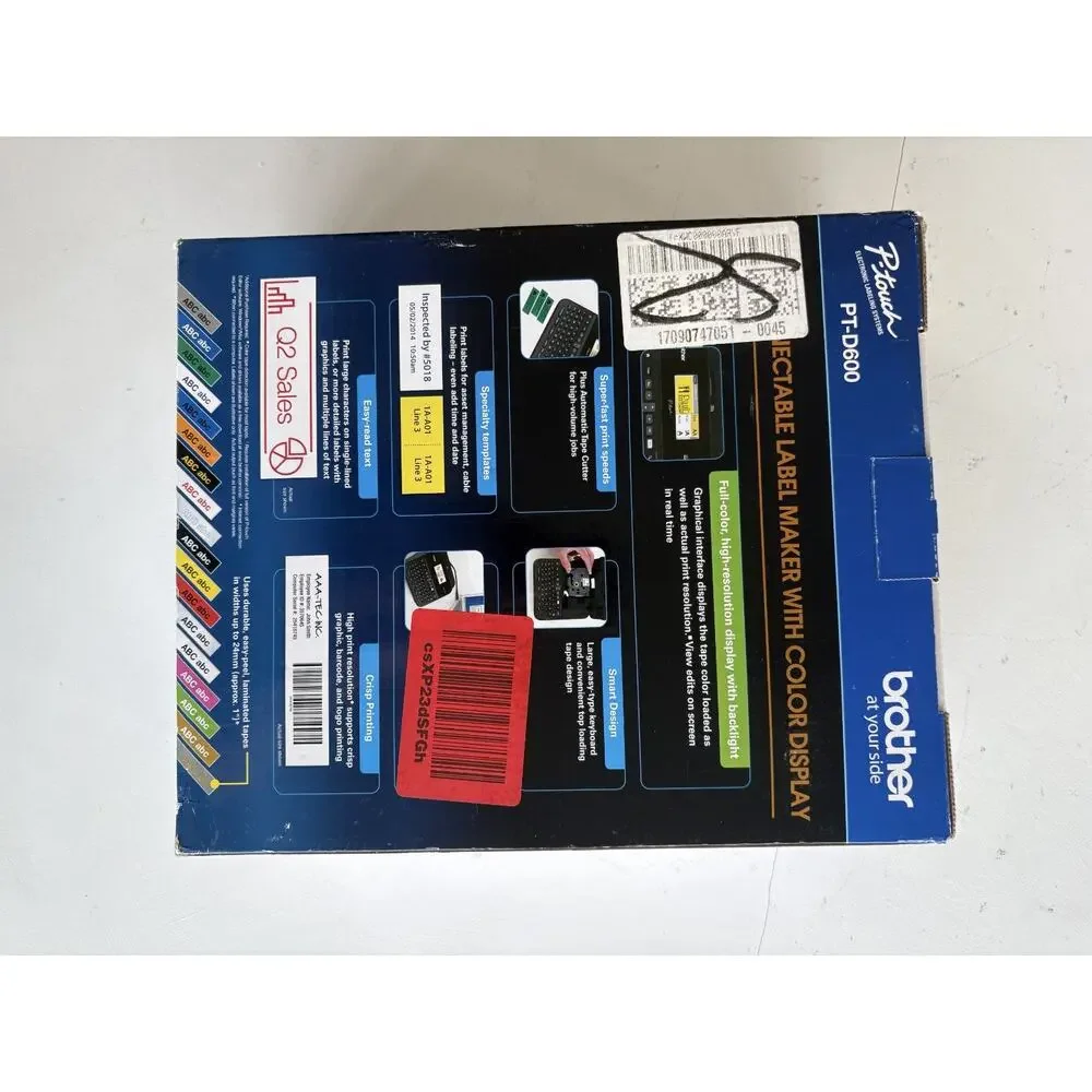 Brother PT-D600 PC-Connectable Label Maker with Color Display *New Open Box*